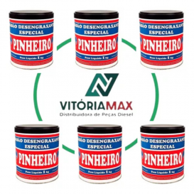 Kit Sabão Desengraxante Com 6 Unidades De 1kg Pinheiro